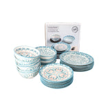 Danny Home Floral Ceramic Dinner Set 24pcs | Elegant Ceramic Tableware