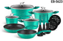 Edenberg 15-Piece Nonstick Cookware Set with Kitchen Tools - Complete Pots and Pans Set Kenya