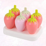 6 Grids strawberry ice Cream popsicle Mold