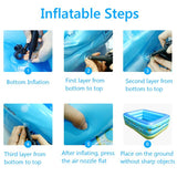 Inflatable Swimming Pool For Baby Kid Adult Paddling Pool