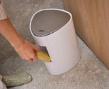 Joseph Joseph EasyStore 5L gloss white pedal bin side view