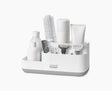 Joseph Joseph EasyStore bathroom caddy in light grey and white, sold in Kenya by Homelux Kenya