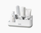 Joseph Joseph EasyStore bathroom caddy in light grey and white, sold in Kenya by Homelux Kenya
