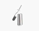 Joseph Joseph Flex Steel toilet brush in stainless steel with holder, sold in Kenya by Homelux Kenya