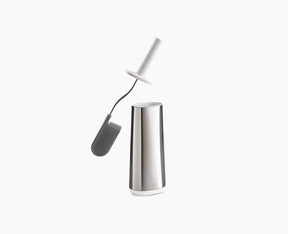 Joseph Joseph Flex Steel toilet brush in stainless steel with holder, sold in Kenya by Homelux Kenya
