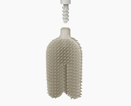 Joseph Joseph Flex 360 toilet brush ecru side view