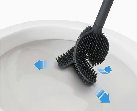 Joseph Joseph Flex 360 Luxe toilet brush with stainless steel holder anti-drip draining detail, Homelux Kenya
