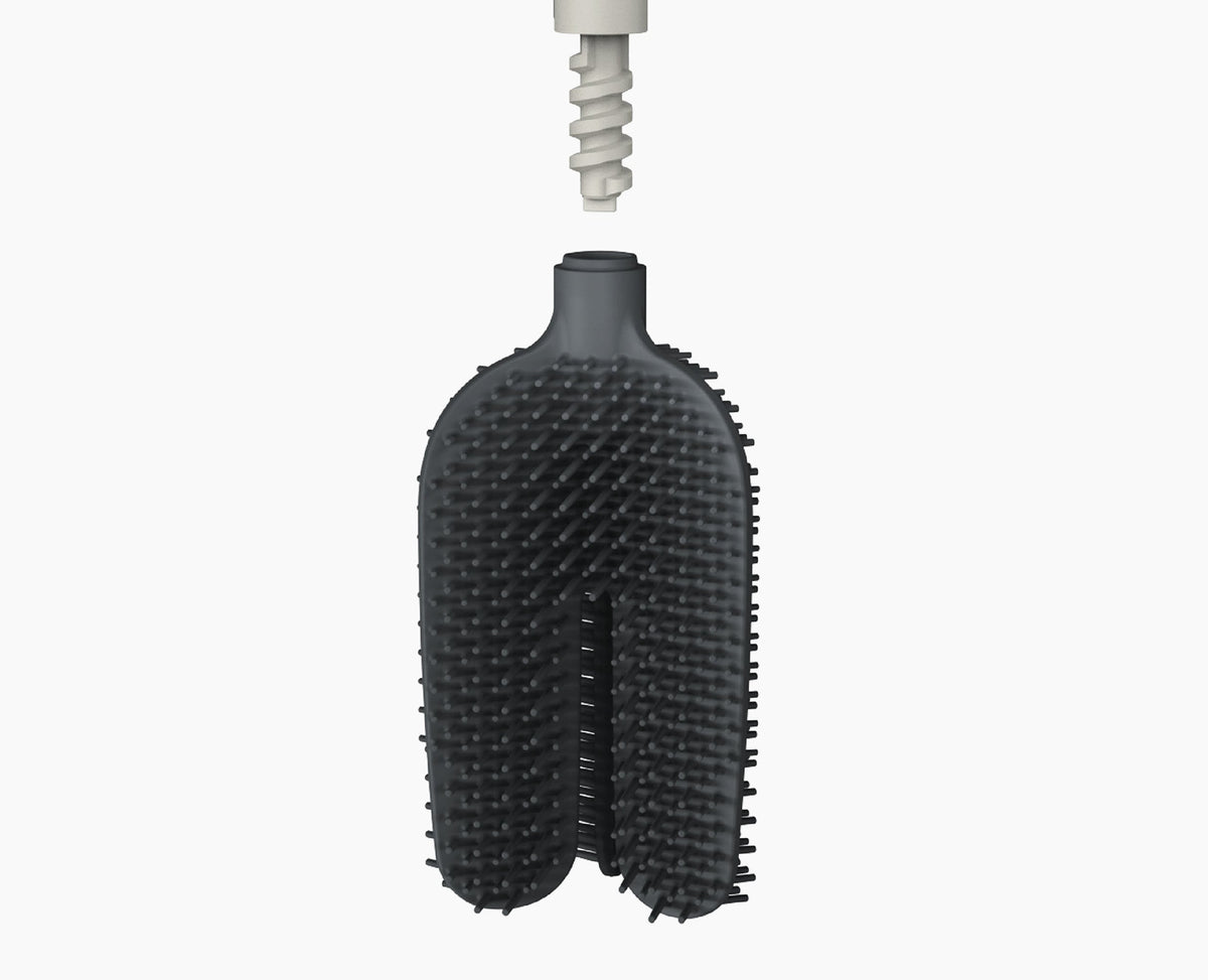 Joseph Joseph Flex 360 Luxe toilet brush with stainless steel holder polished steel holder finish, Homelux Kenya