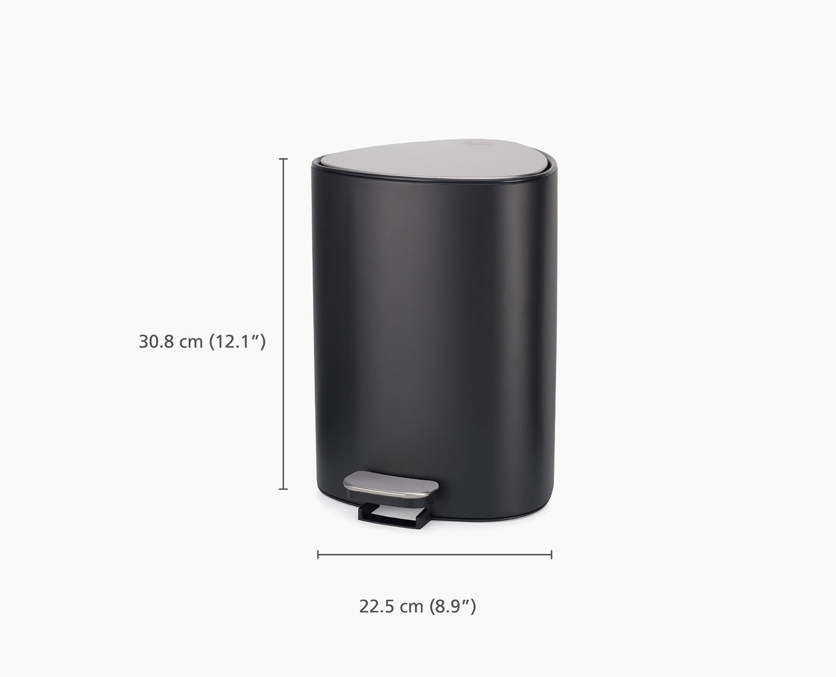 Joseph Joseph EasyStore 5L pedal bin dimensions diagram
