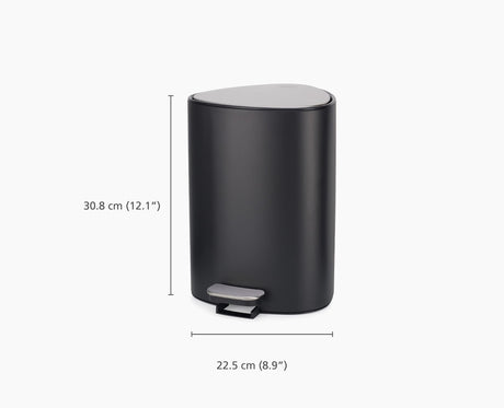 Joseph Joseph EasyStore 5L pedal bin dimensions diagram