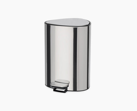 Joseph Joseph EasyStore Luxe 5L pedal bin in polished stainless steel, sold in Kenya by Homelux Kenya