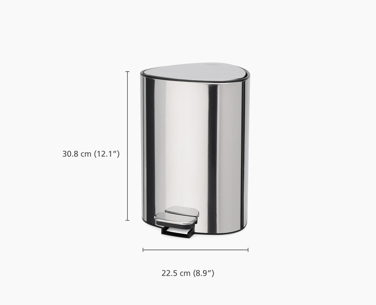 Joseph Joseph EasyStore Luxe 5L pedal bin dimensions diagram, Homelux Kenya