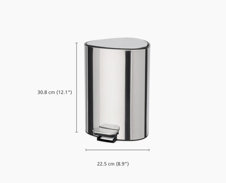 Joseph Joseph EasyStore Luxe 5L pedal bin dimensions diagram, Homelux Kenya