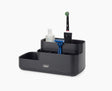 Joseph Joseph EasyStore bathroom caddy in matt black, sold in Kenya by Homelux Kenya