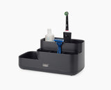 Joseph Joseph EasyStore bathroom caddy in matt black, sold in Kenya by Homelux Kenya