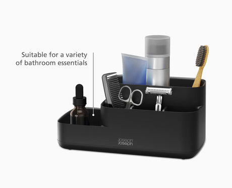 Joseph Joseph EasyStore bathroom caddy feature infographic