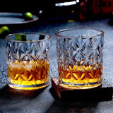 Crystal Whiskey Glass Set of 6, Clear, 310 ML, Round Whisky Glass, Lead Free Barware for Scotch, Bourbon, Cocktail