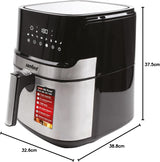 Sanford Digital Non Stick Air Fryer, 1700W, 7L, Touch Control Panel, 12 Presets Modes, Oil Free Cooking, Advanced Vortex Technology, Adjustable Temperature and Timer, Auto Shutoff and Alarm
