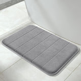 Bathroom Set: Non-Slip Shower Mat, Memory Foam Bath Mat, Corner Shower Caddy and Toothbrush Holder