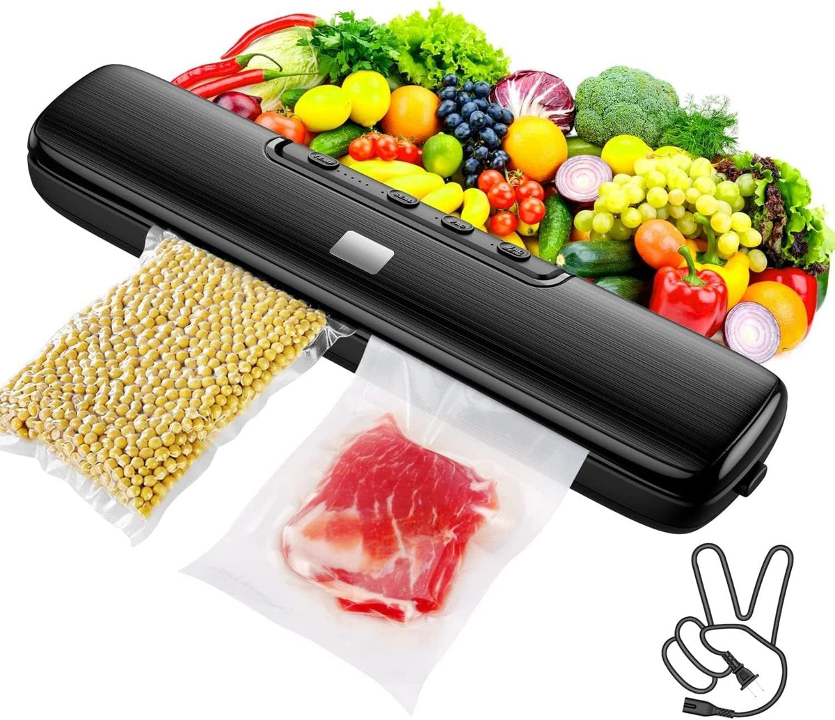 Vacuum Sealing Kit: DSP Vacuum Sealer, 28cm Sealer Rolls and 100 Precut Bags