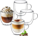 Double Walled Borosilicate Glass Coffee Mugs Set of 2 Kenya