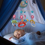 Cot Mobile for Babies, Baby Mobile for Crib, Hanging Projection Mobile with Music Box, Timing Function, Musical Mobile for Baby, Gifts for 0-12 Months Newborn (Blue)