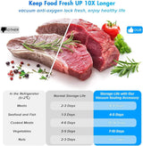 Vacuum Sealer Machine 5-in-1 Fully Automatic Food Saver with Dry/Moist Mode, LED Display & Seal Function – For Meat, Veggies, Fruits & Leftovers