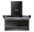 Bolesi LYDF6061-B Range Hood 90cm White Kenya | Golden Diamond Series, Touch Control, LED Lighting, Stainless Steel Body, 1 Year Warranty
