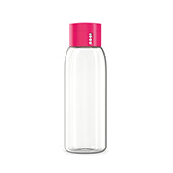 Further product view of the green 600 ml Joseph Joseph Dot hydration-tracking water bottle.