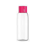 Further product view of the green 600 ml Joseph Joseph Dot hydration-tracking water bottle.