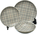 Danny Home 18-Piece Porcelain Dinner Set | 6 Dinner Plates, Dessert Plates & Deep Plates