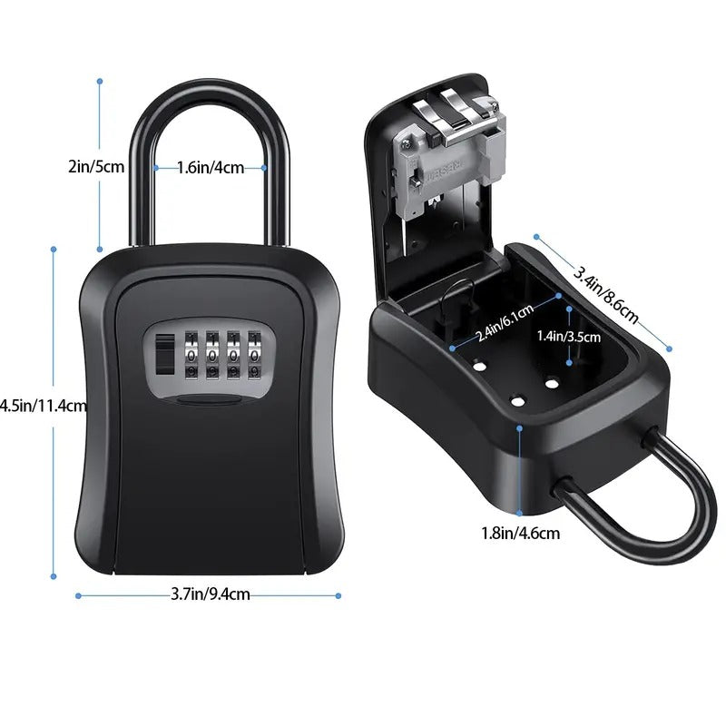 Key Lock Box, Wall Mounted Key Safe Box