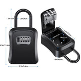 Key Lock Box, Wall Mounted Key Safe Box
