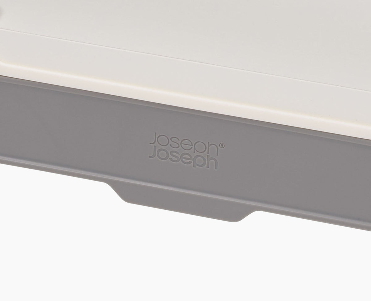Side profile showing how little headroom the drawer needs beneath a shelf.