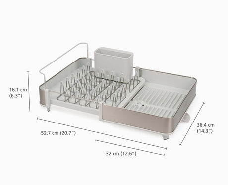 Joseph Joseph Extend Steel dish rack dimensions diagram