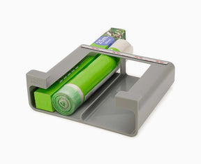 Joseph Joseph CupboardStore under-shelf film, foil and bag organiser in grey.