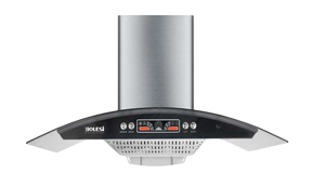 Bolesi HA9002 Range Hood 90cm Curved Glass Kenya | Copper Motor, Touch and Gesture Control, 3 Speeds, LED Lights, Washable Filters