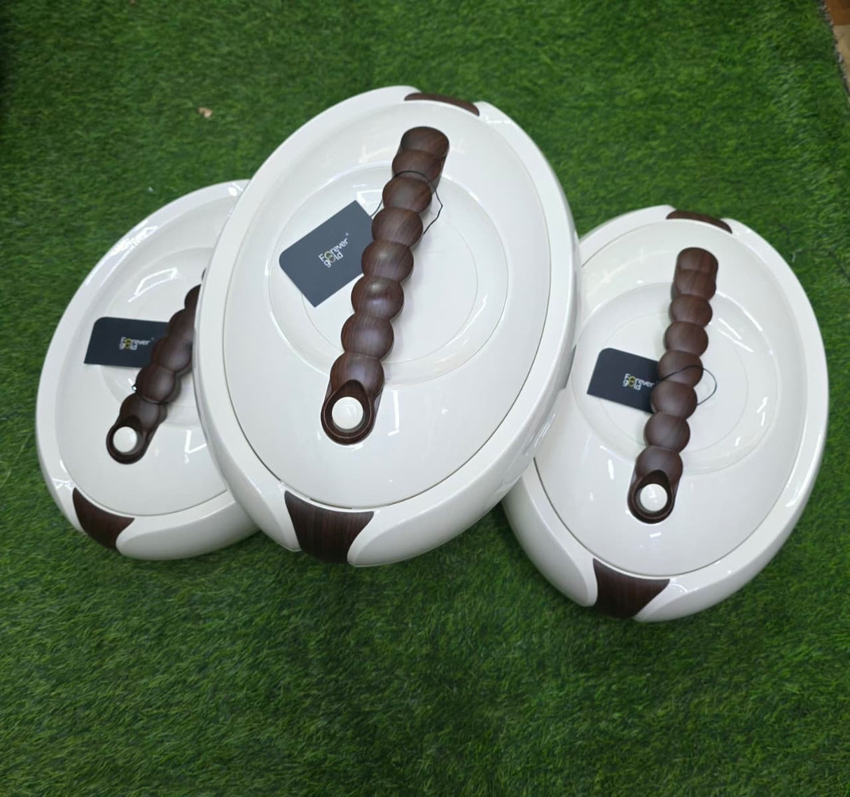 Forever Gold Insulated Hotpot Casserole Set 3pcs (4L 5L 6L)