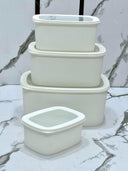 4pc Ribbed Airtight Food Storage Container Set – 1.2L, 2L, 3.5L & 6L Stackable Pantry & Fridge Containers Kenya