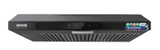 Bolesi B2-90W-SDJ-LW Range Hood 90cm Under-Cabinet Kenya | 1100 m3/h Suction, Touch and Gesture Control, Black Tempered Glass, LED Lights, Aluminium Filters