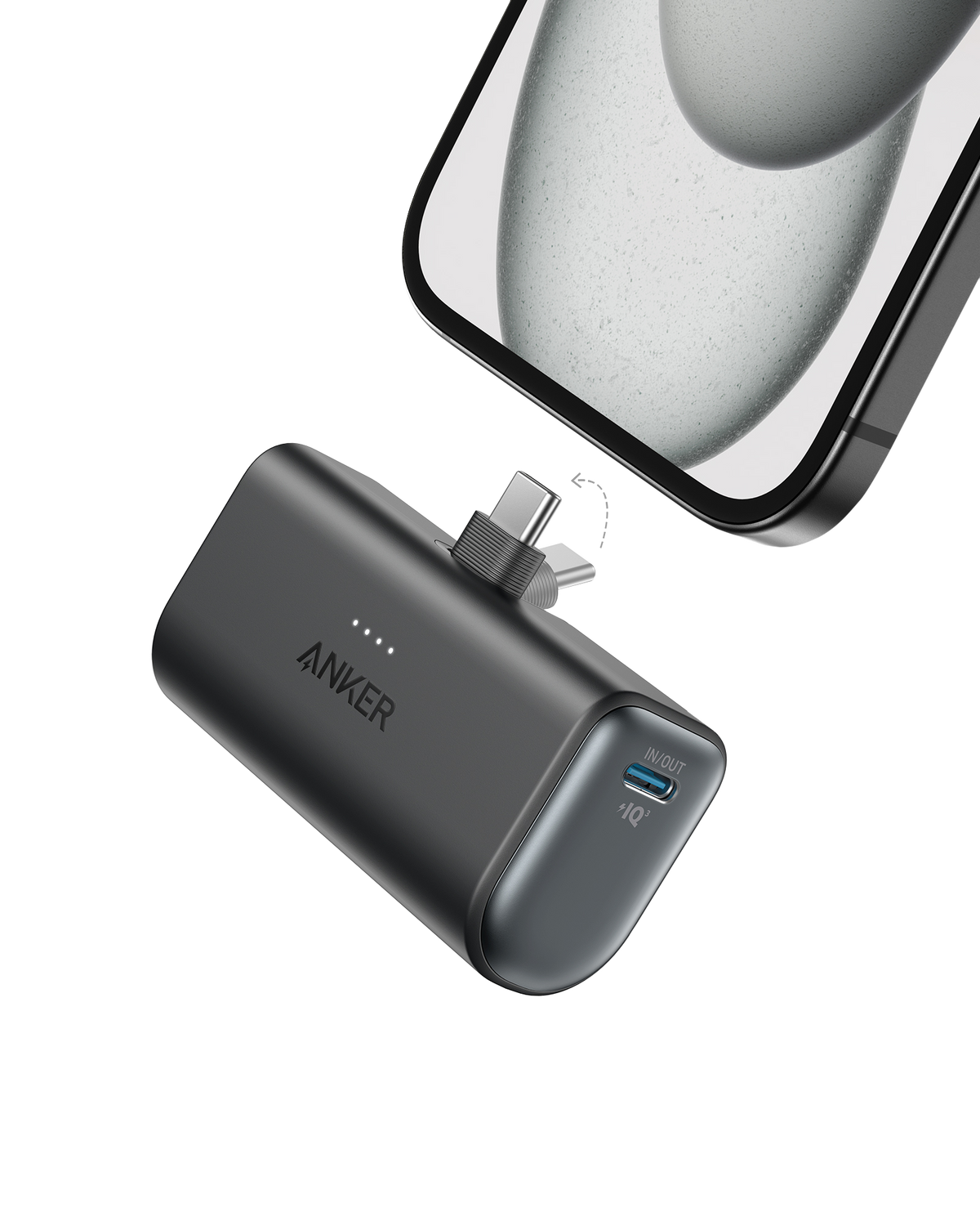 Anker Nano Power Bank 5000mAh with built-in USB-C connector