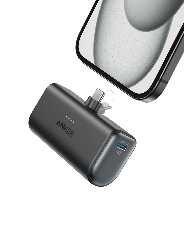 Anker Nano Power Bank 5000mAh with built-in USB-C connector