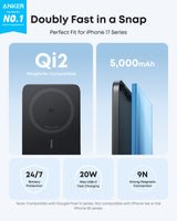Anker Nano 5K MagGo Slim on iPhone
