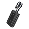 Anker Zolo Power Bank 10K with built-in USB-C and Lightning cables black