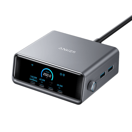 Anker Prime 250W GaN 6-port desktop charging station