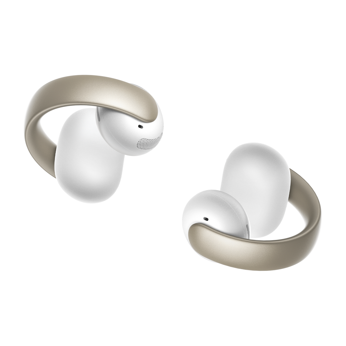 Soundcore AeroClip open-ear earbuds Champagne Mist