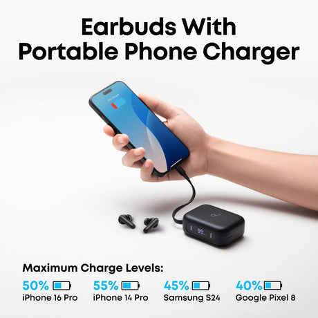 Soundcore P41i Noise Cancelling Earbuds with Power Bank Case