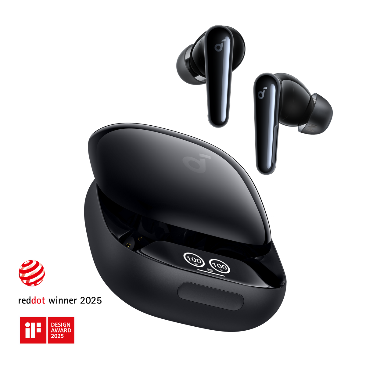 Soundcore Liberty 4 Pro Noise Cancelling Earbuds with Touch Bar Case