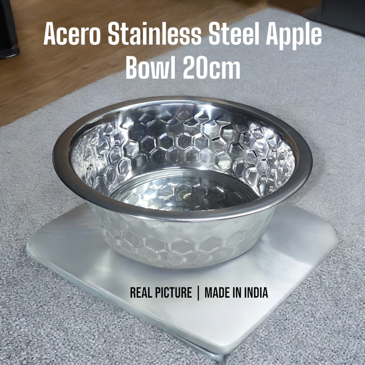Acero Stainless steel Apple Bowl 20cm