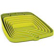 Joseph Joseph Arena self-draining dish rack in green, 43.7cm wide.